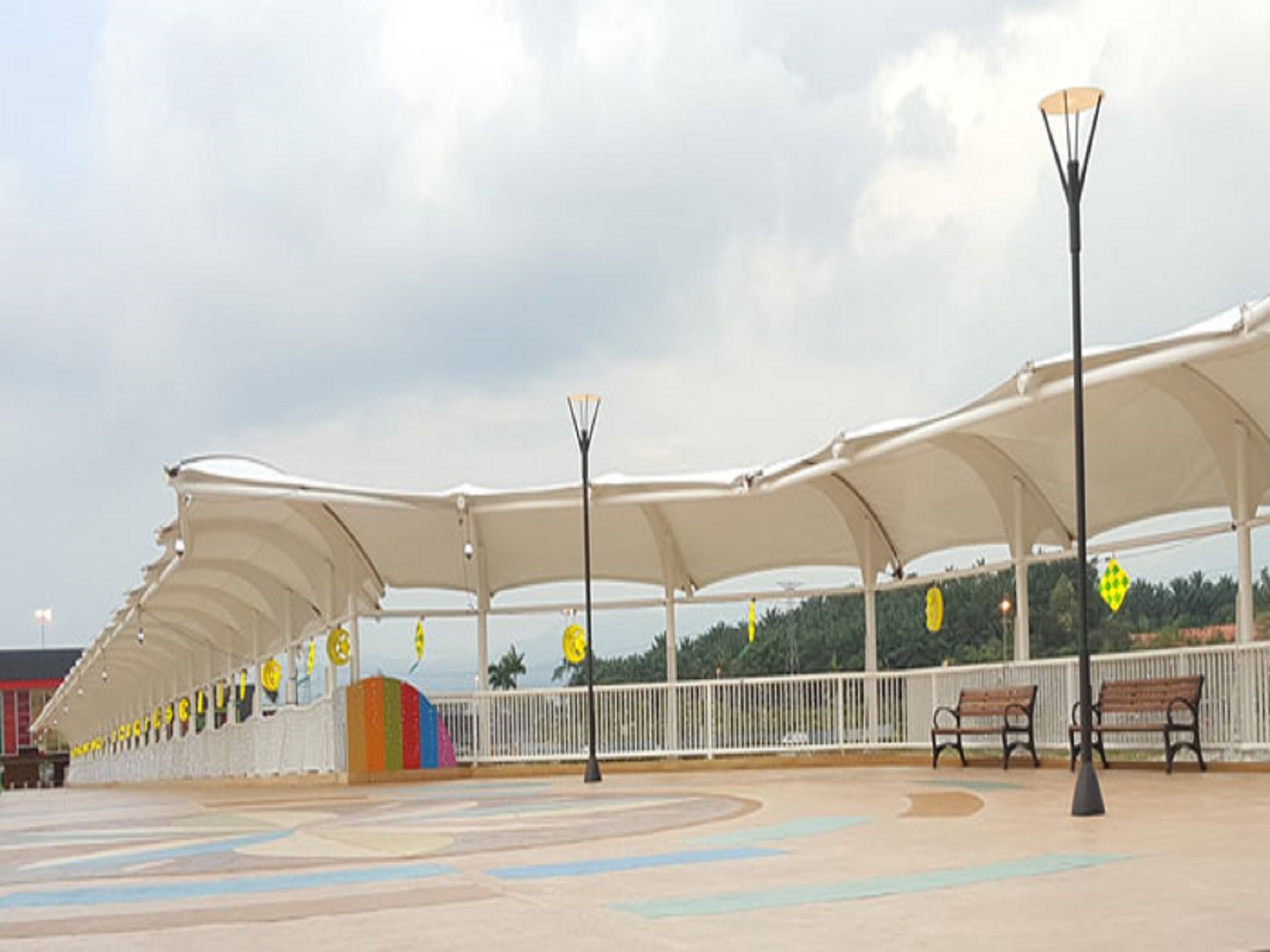 Walkway Shade Structures