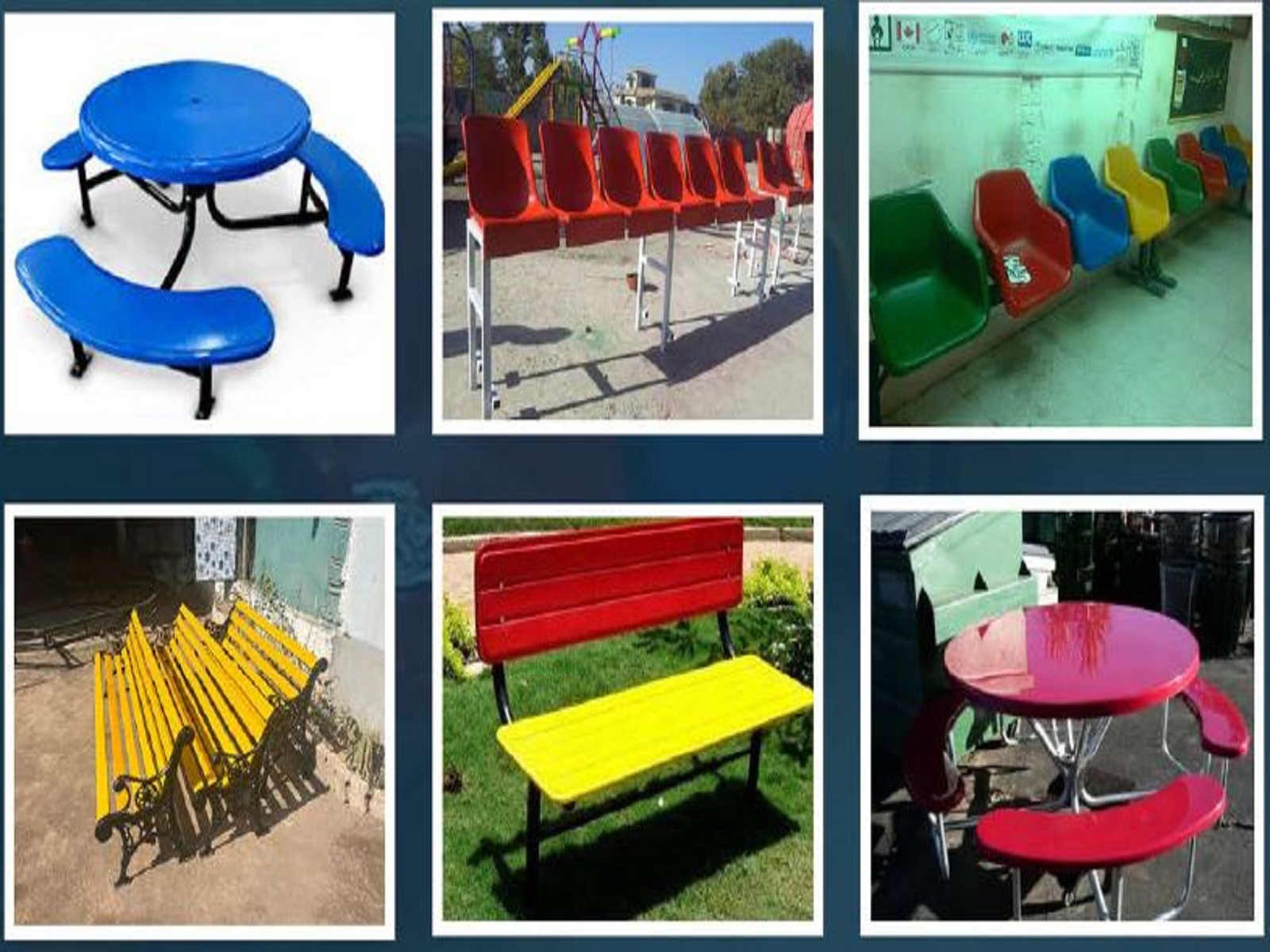 Steel Chairs & Benches