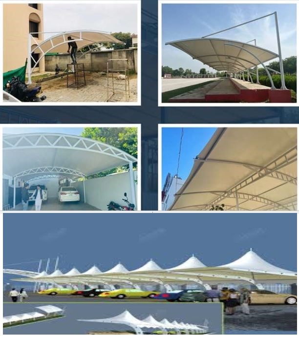 Tensile Car Parking Shade by Tamam Urban Company